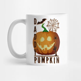 Daddy Pumpkin Halloween Father Funny Skeleton Mug